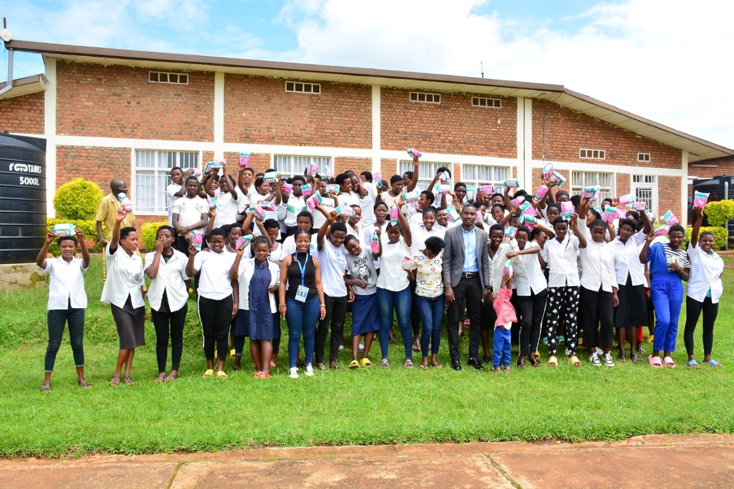 Girls gathered for SRHR session